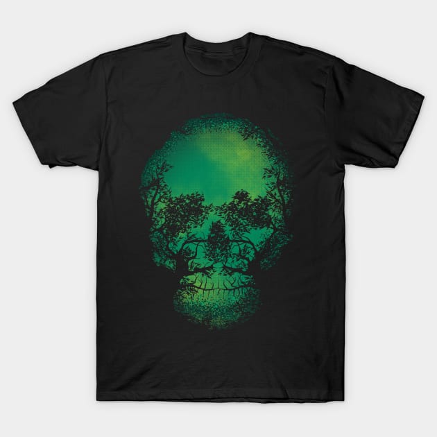 Skull Forest T-Shirt by RetroDivision